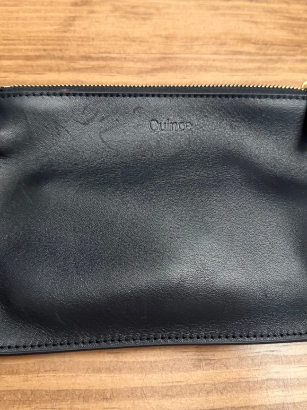 Quince black leather